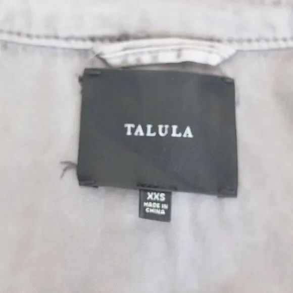Talula Hooded Utility Jacket Washed Gray Size XXS - Picture 9 of 11